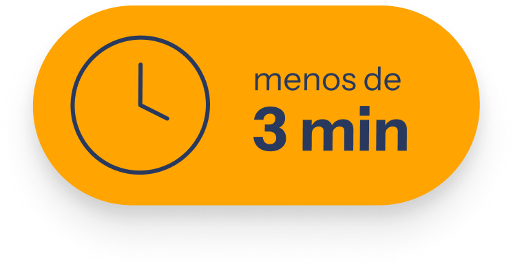 Menos de 3 minutos